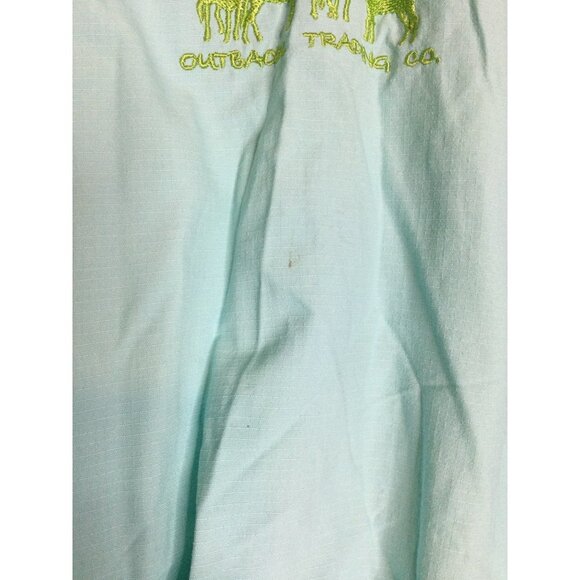 Outback Trading Co Full Zip Hooded Windbreaker Rain Jacket Packable Attached Bag - Picture 4 of 13